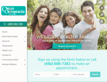 Tablet Screenshot of mychoicechiro.com